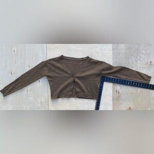 John Galt/Brandy Melville Cotton Knit Button Up Cardigan